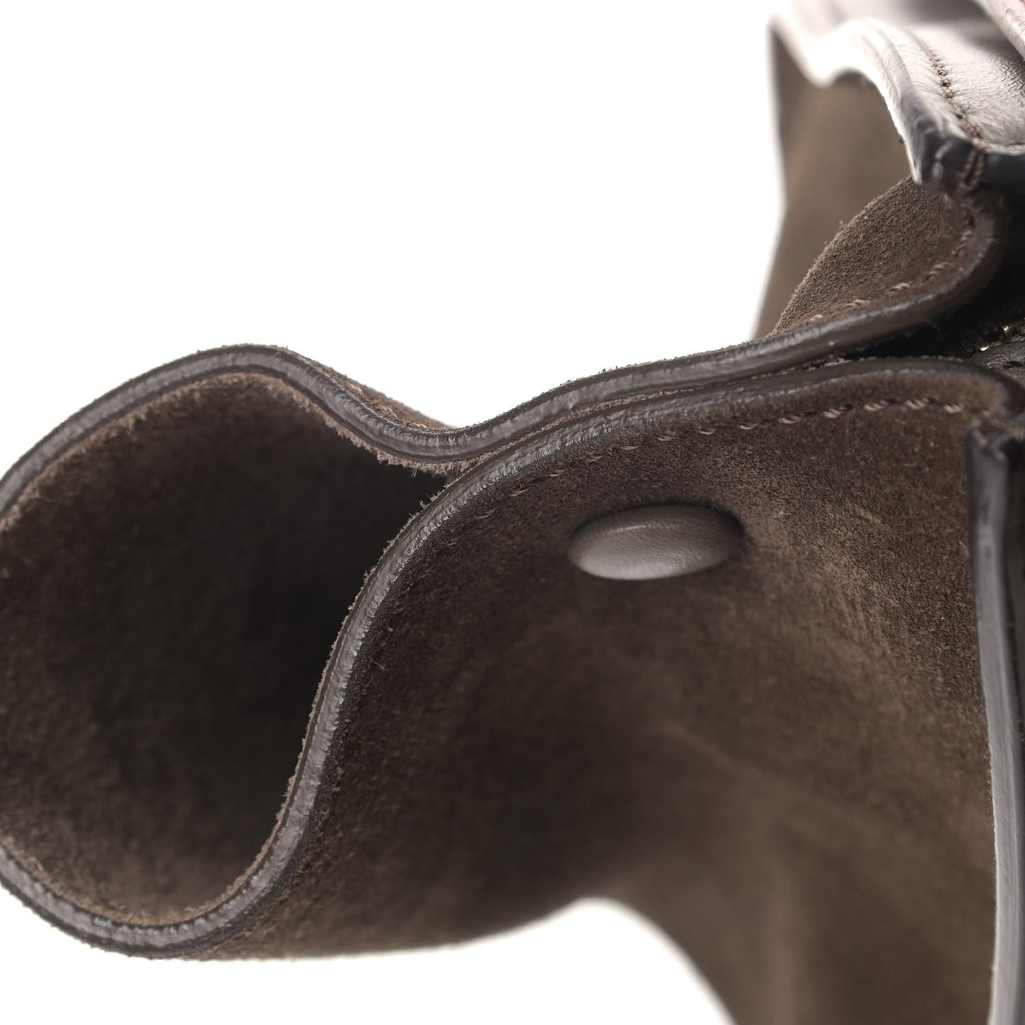 Calfskin Suede Medium Tri-Color Trapeze Taupe