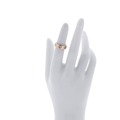 Cartier 18K Yellow Gold 3 Diamond 5.5mm LOVE Ring 48 4.5 2 of 6