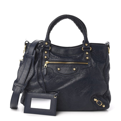 Balenciaga Agneau Giant 12 Gold Hardware Velo Bleu Obscur 1 of 14