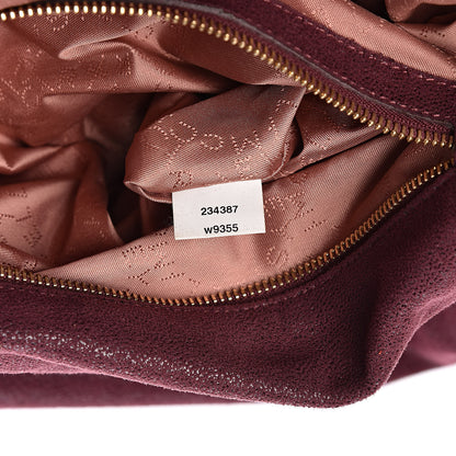 Stella McCartney Shaggy Deer Falabella Fold Over Tote Burgundy 7 of 14