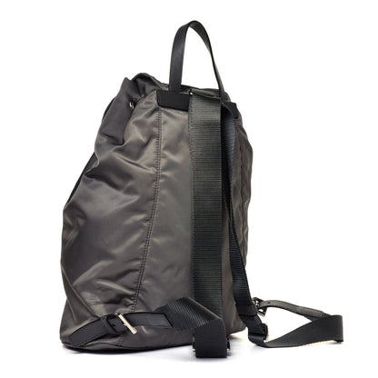 Prada Nylon Vela Medium Cinch Backpack Ardesia 2 of 4
