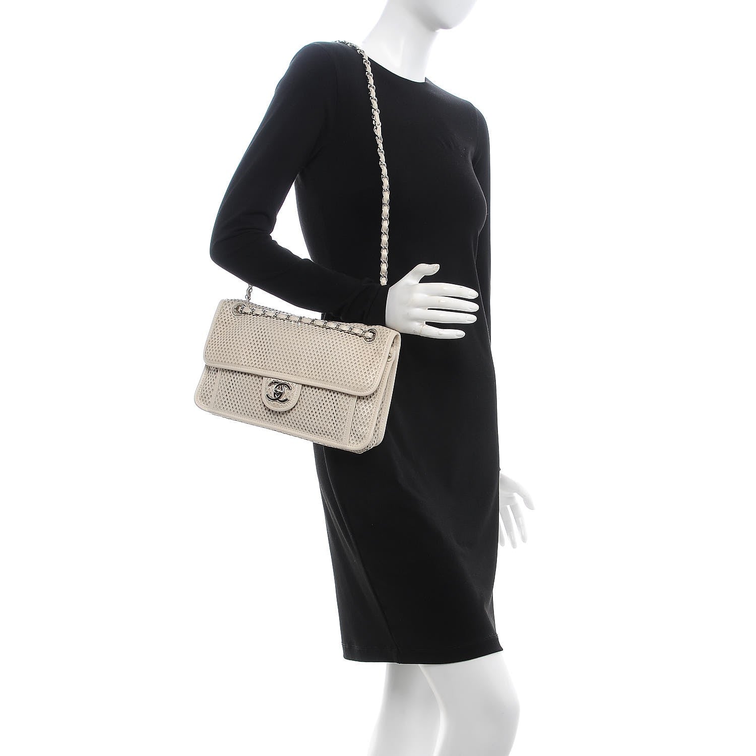 Chanel Perforated Calfskin Up In The Air Flap White 2 of 9