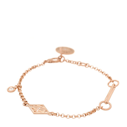 Hermes 18K Rose Gold Diamond Gambade Bracelet SH 1 of 5