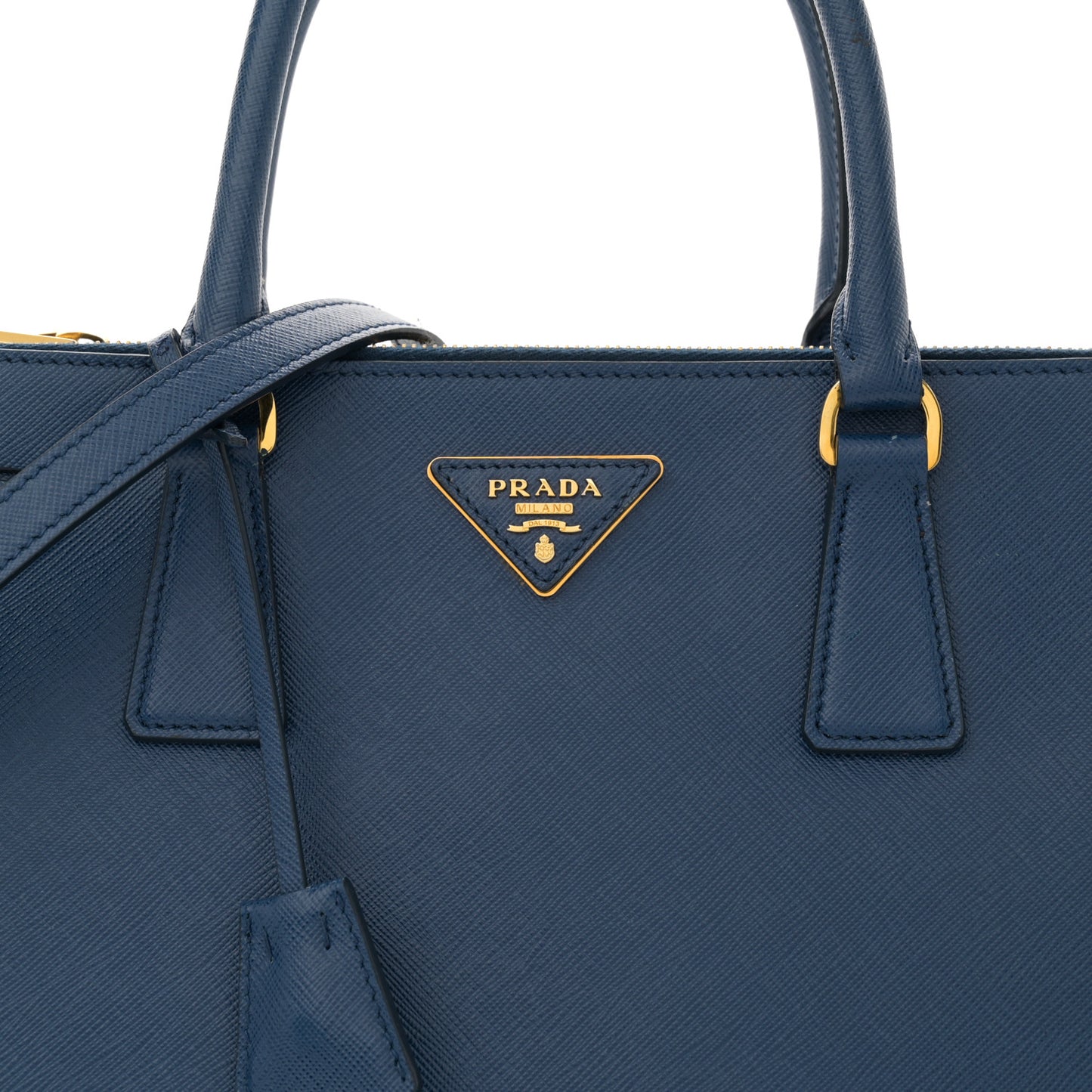 Saffiano Lux Medium Tote Bluette