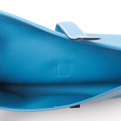 Hermes Swift Jige Elan 29 Clutch Blue Jean 7 of 9