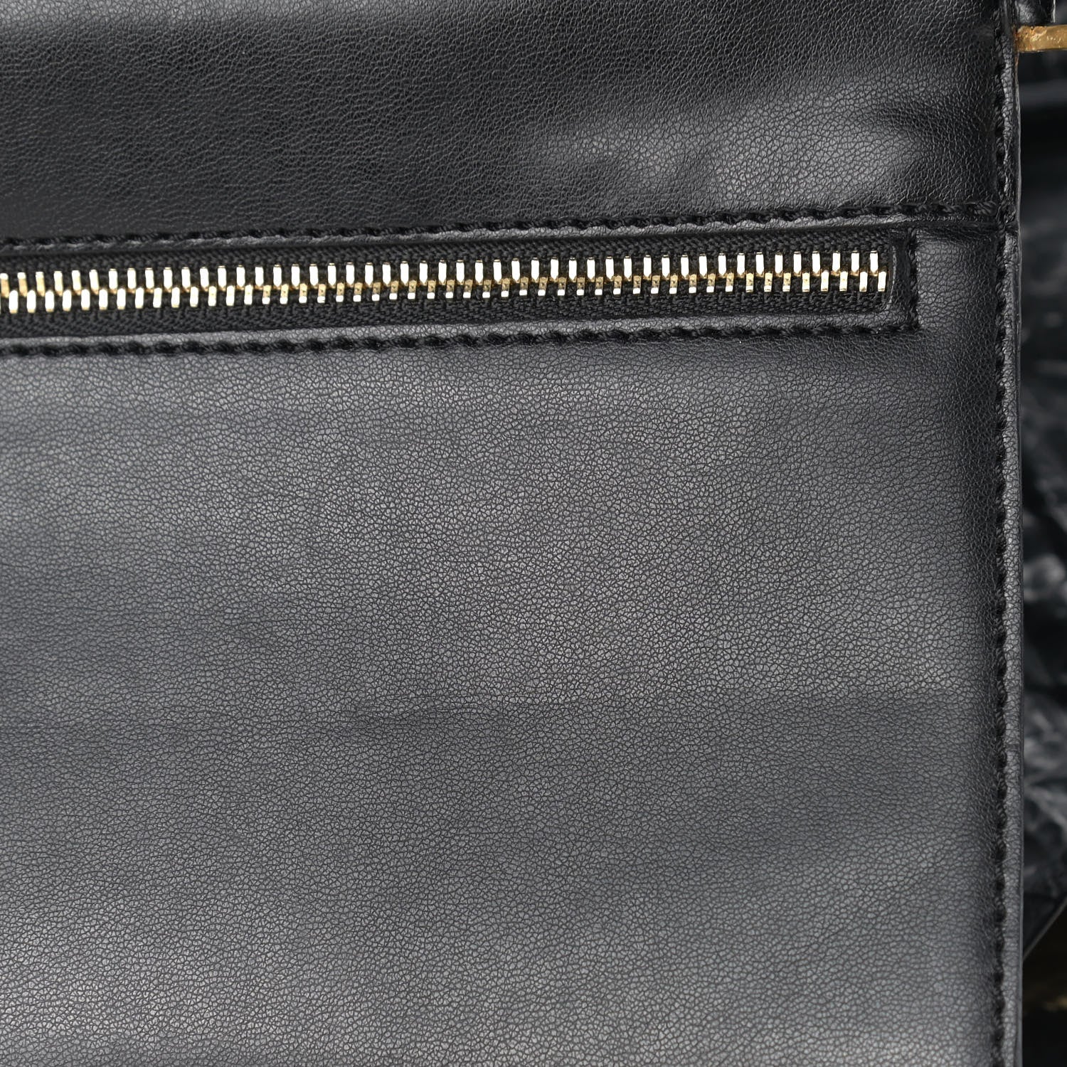 Stella McCartney Crinkled Faux Patent Beckett Shoulder Bag Black 12 of 13