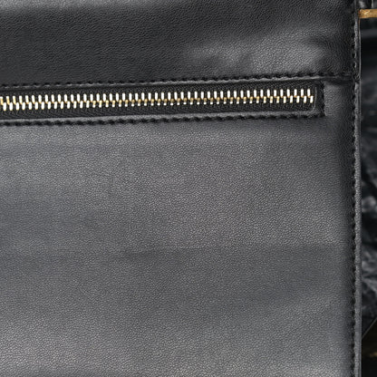 Stella McCartney Crinkled Faux Patent Beckett Shoulder Bag Black 12 of 13