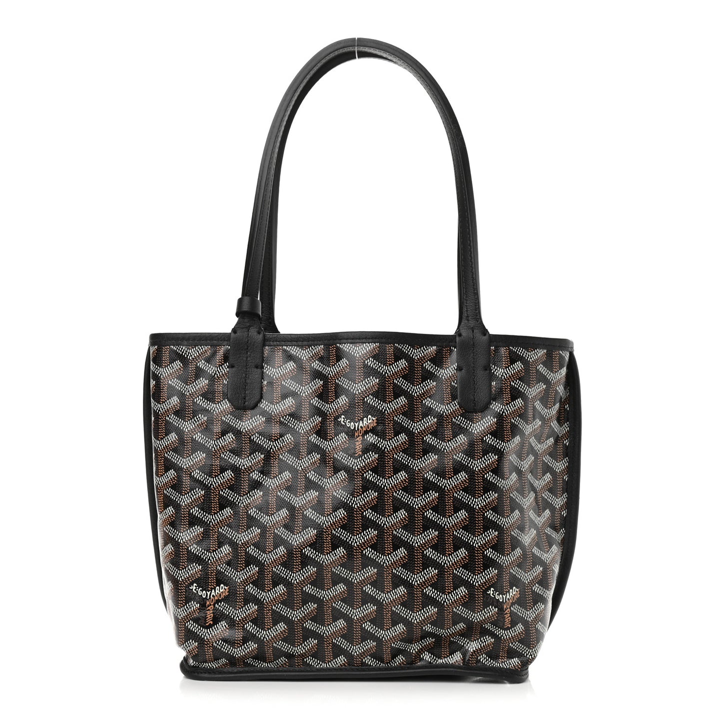 Goyardine Reversible Mini Anjou Black