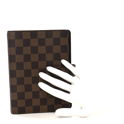 Louis Vuitton Damier Ebene Medium Ring Agenda Cover 3 of 16