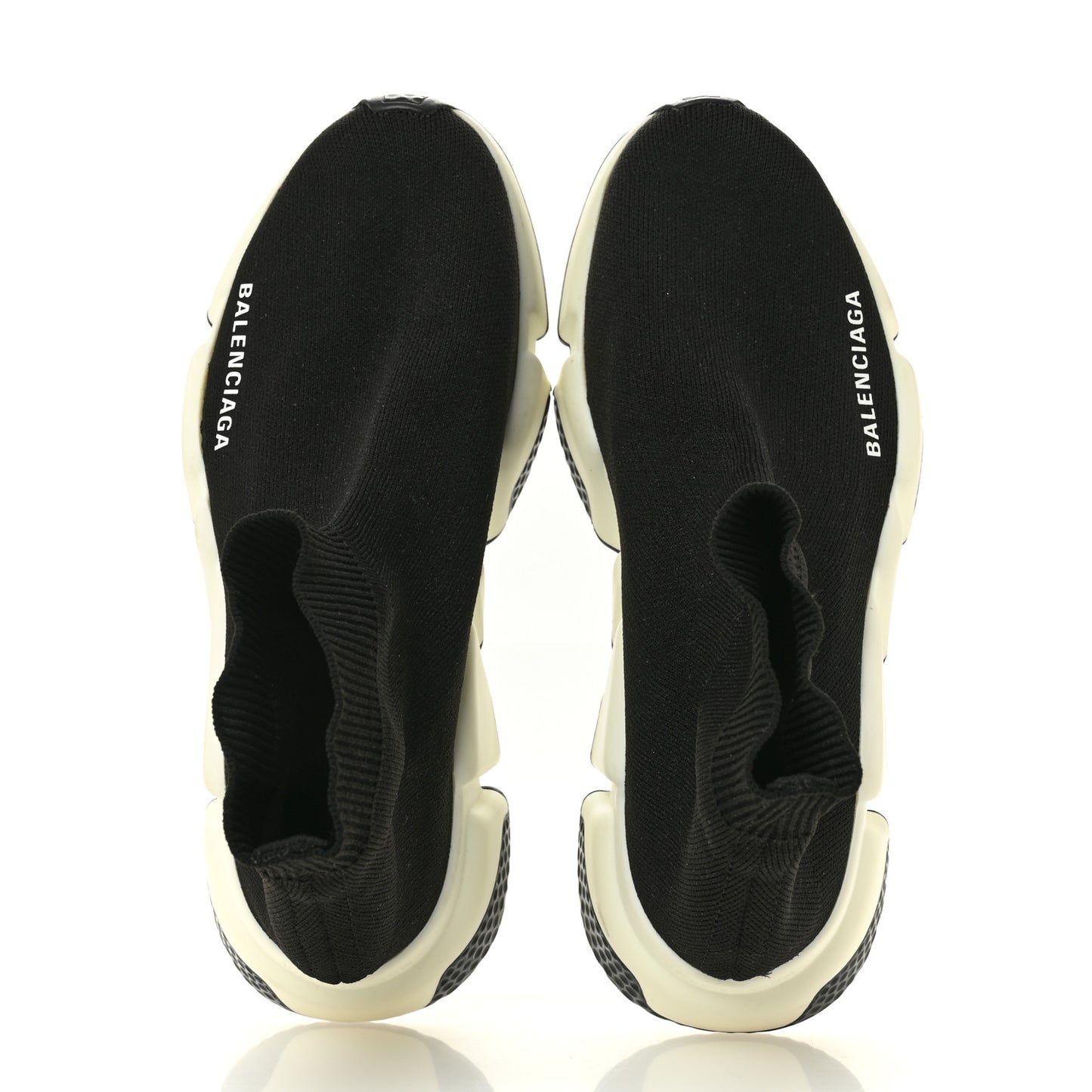 Neoprene Knit Womens Speed Sneakers 37 Black White