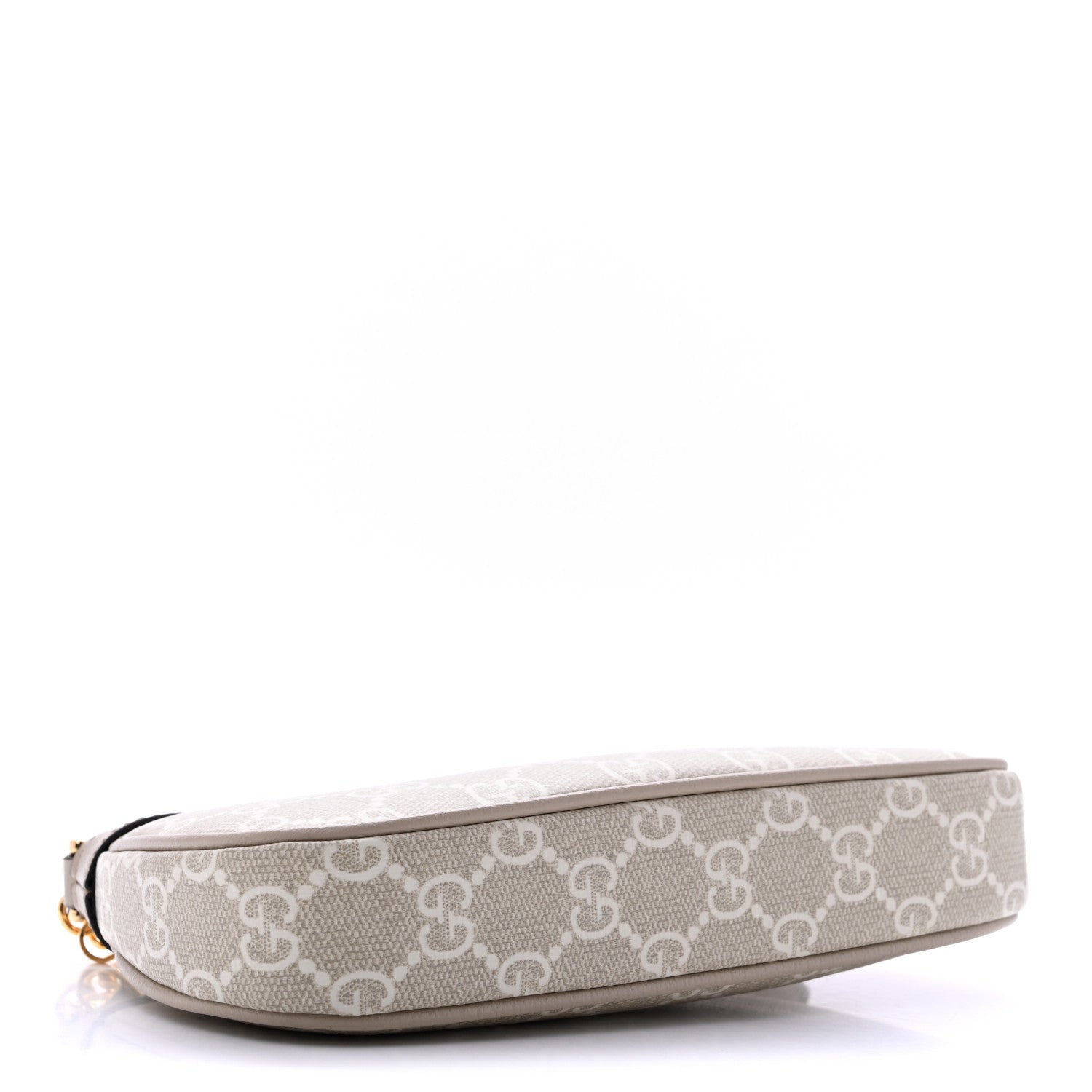 Gucci GG Supreme Monogram Textured Dollar Calfskin Web Mini Ophidia GG Handbag Beige Mystic White Oatmeal 4 of 12