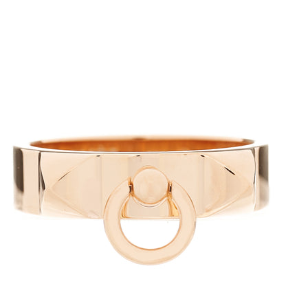 Hermes 18K Rose Gold PM Collier De Chien Ring 53 6.5 1 of 4