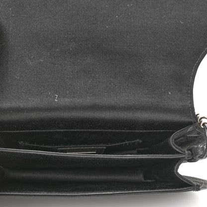 Christian Dior Satin Suede Charms Bag Black 5 of 9