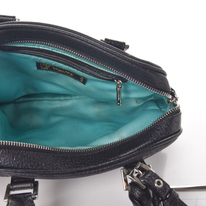 Versace Calfskin Studded Small Satchel Black 7 of 9