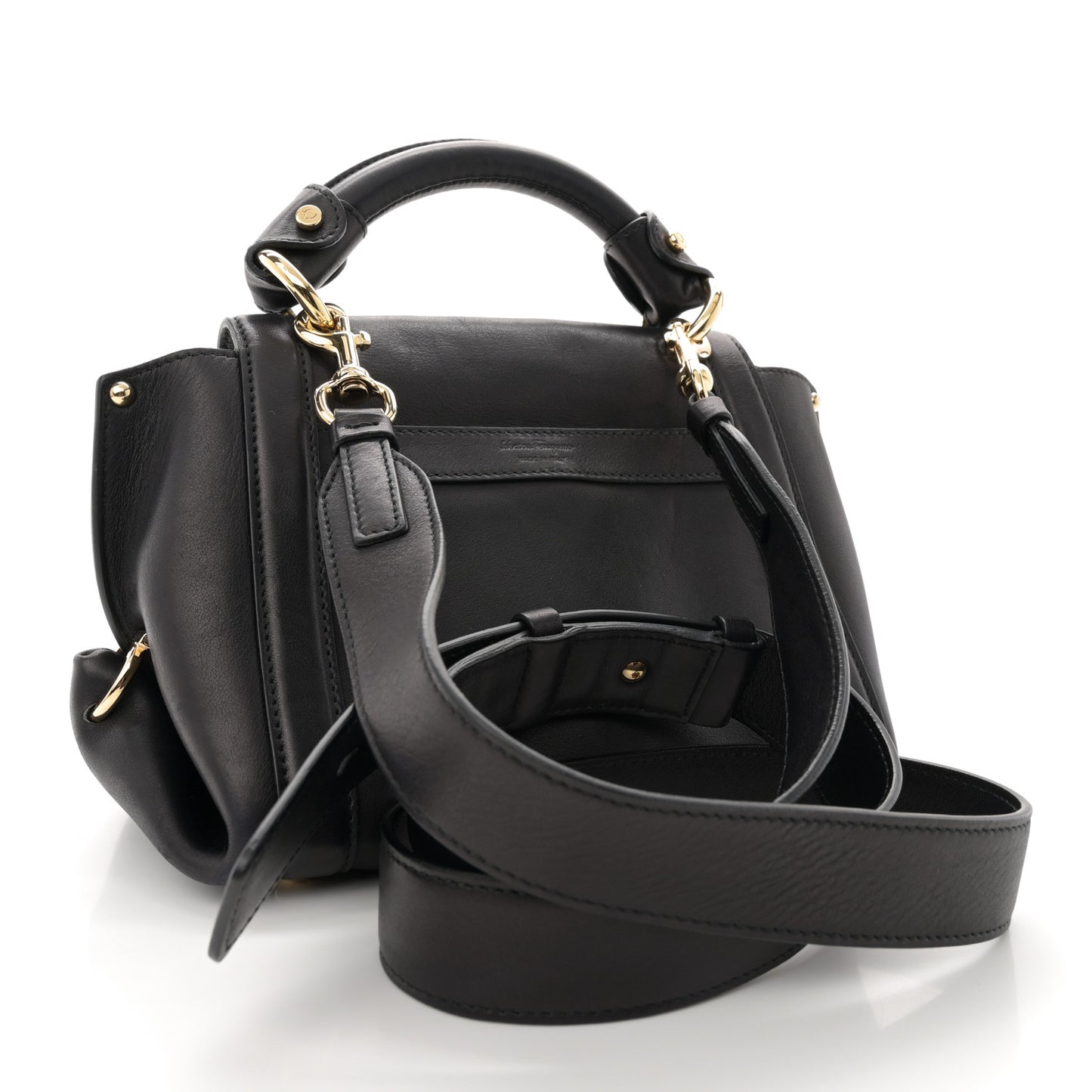 Lambskin Suzanna Gancini Small Satchel Black