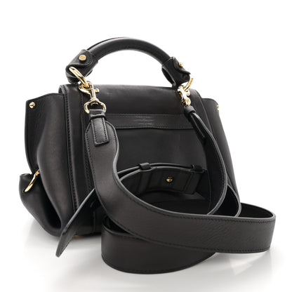 Salvatore Ferragamo Lambskin Suzanna Gancini Small Satchel Black 3 of 9