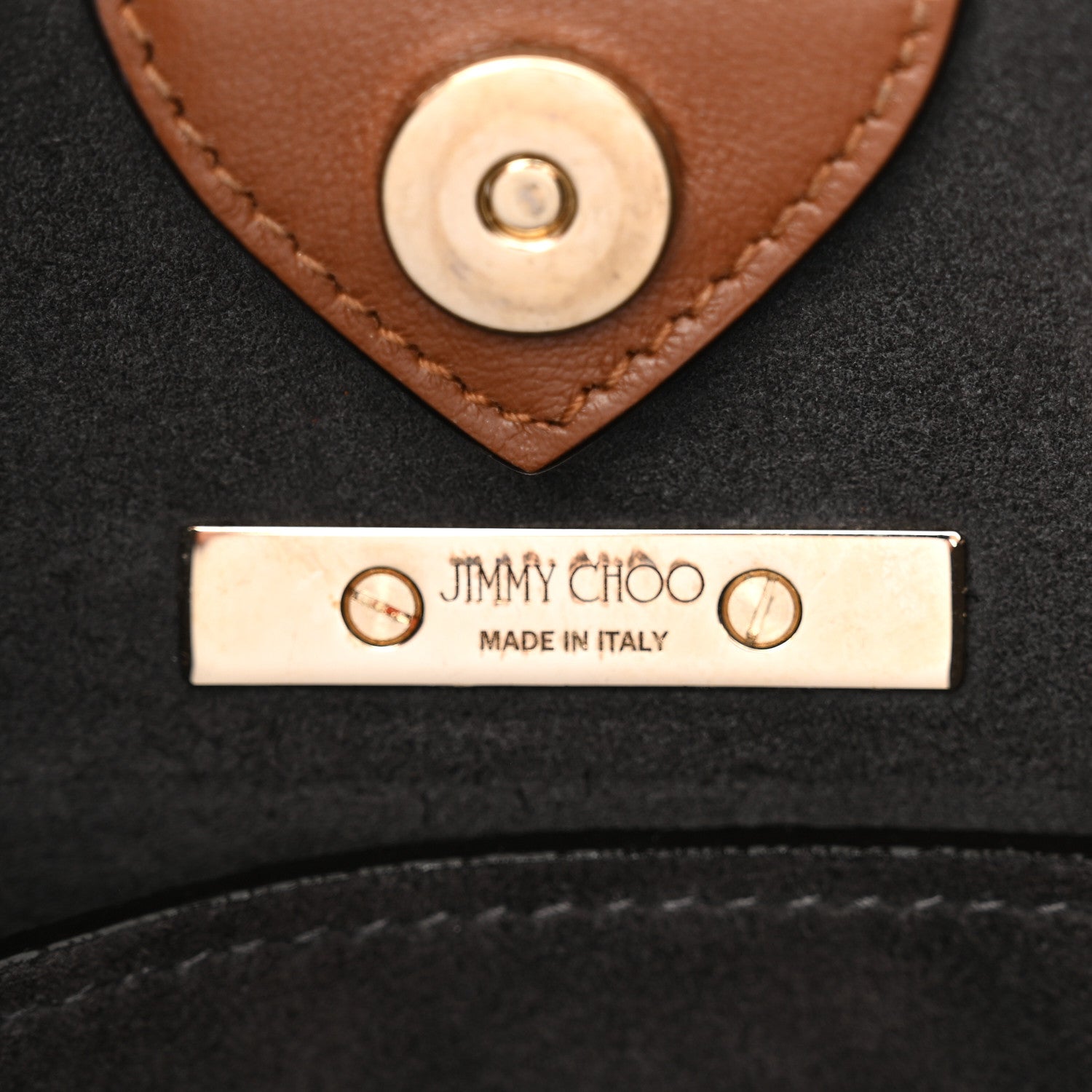 Jimmy Choo Calfskin Varenne Small Hobo Dark Tan 6 of 10