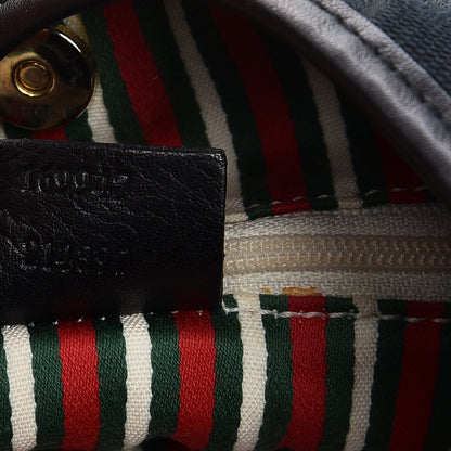 Gucci Monogram Medium New Britt Hobo Black 7 of 9