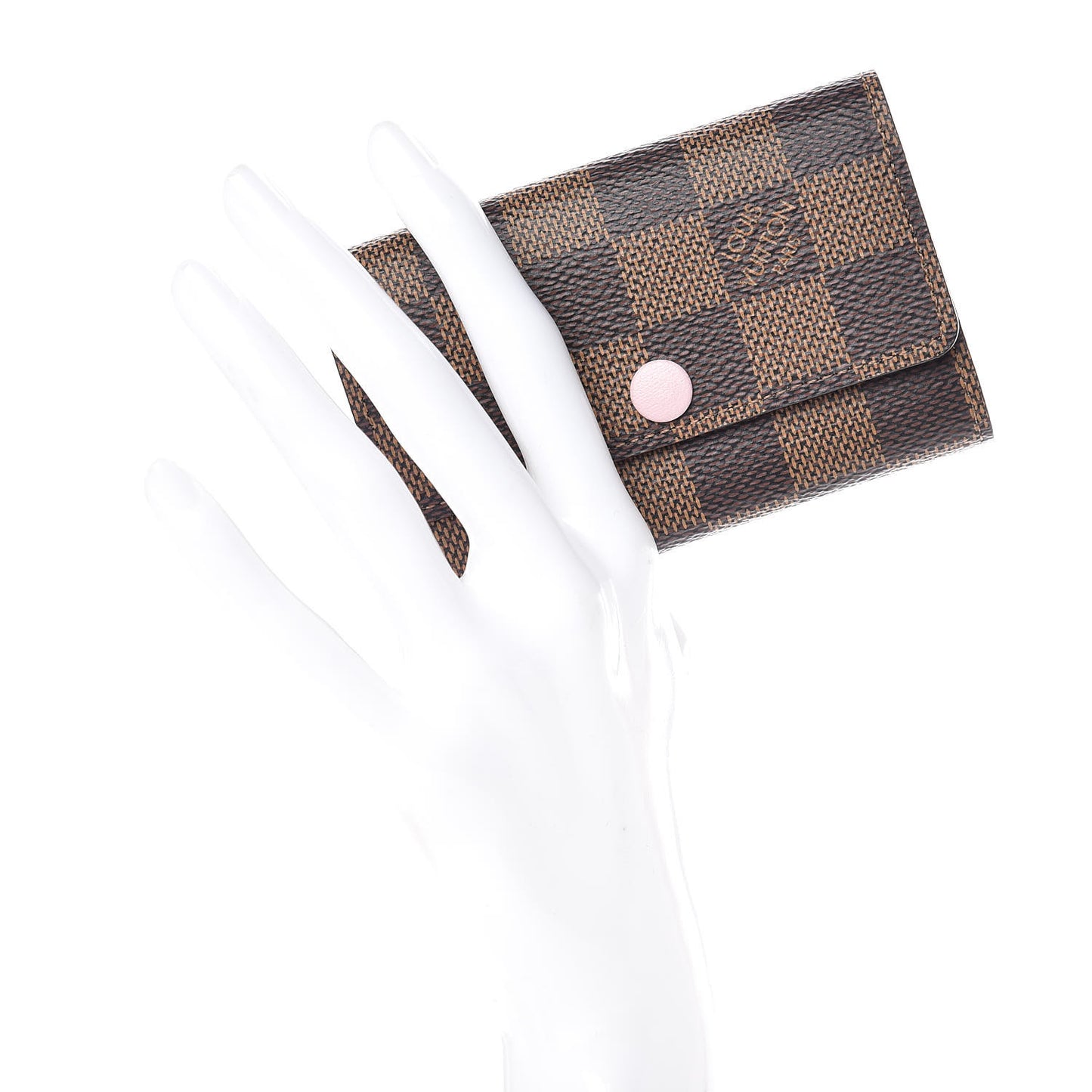 Damier Ebene Multicles 6 Key Holder Rose Ballerine