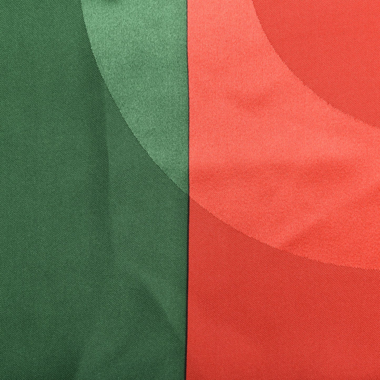 Silk Logo Square Scarf Green Red