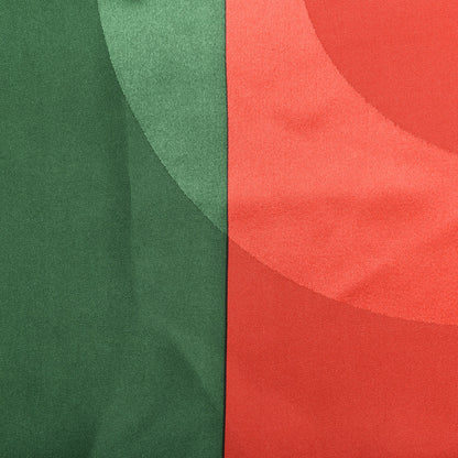 Gucci Silk Logo Square Scarf Green Red 4 of 4