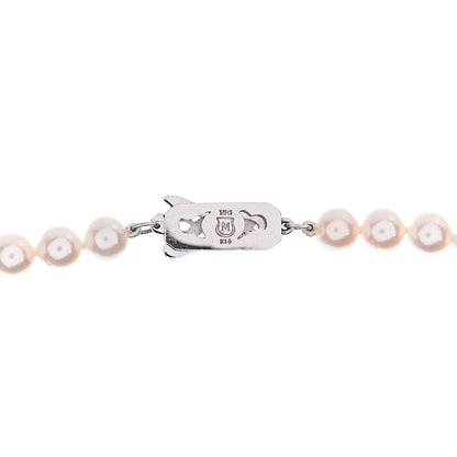 Mikimoto 14K White Gold 6-6.5mm Akoya Pearl Strand Necklace 28 6 of 7