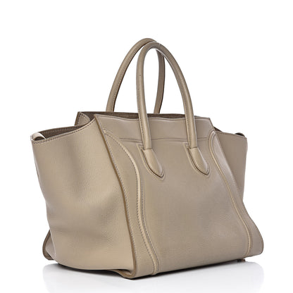 Celine Supple Calfskin Medium Phantom Luggage Beige 3 of 23