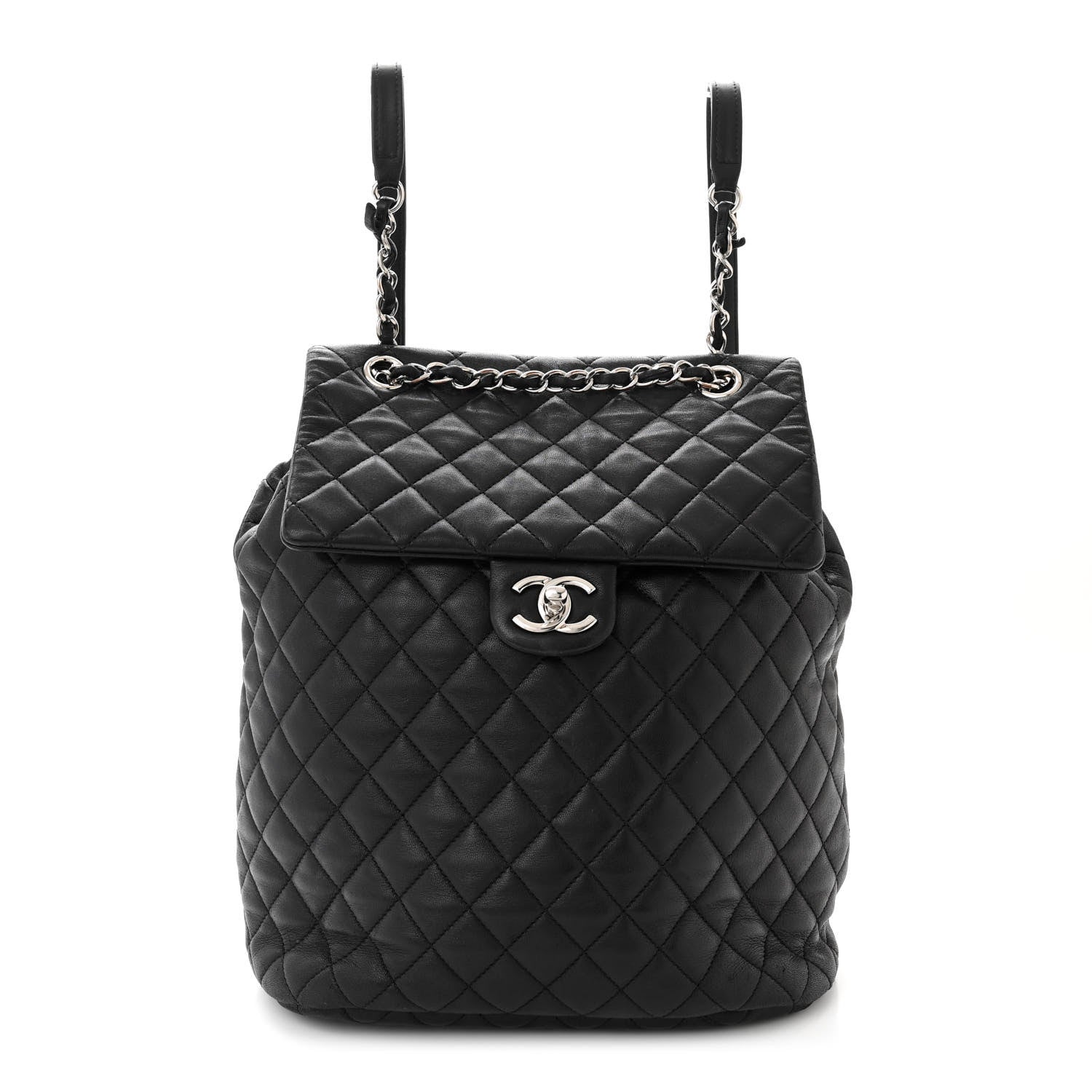 Chanel Calfskin Quilted Large Urban Spirit Backpack Black 1 of 11