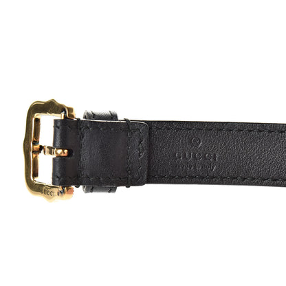 Gucci Calfskin Feline Head Choker Black 4 of 5