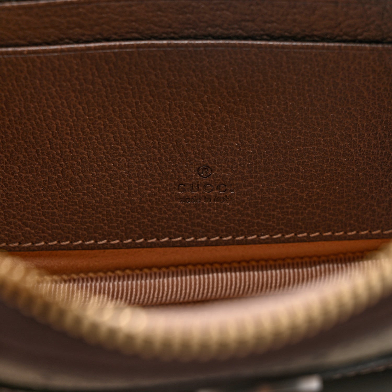 Gucci GG Supreme Monogram Ophidia Phone Case Wristlet Brown 6 of 6