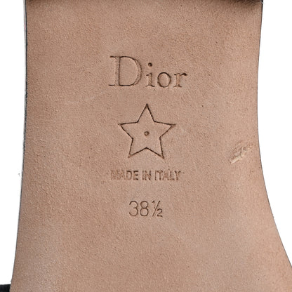 Christian Dior Straw Embroidered Cabinet De La Mer Dway Flat Slide Sandals 38.5 Multicolor 8 of 9