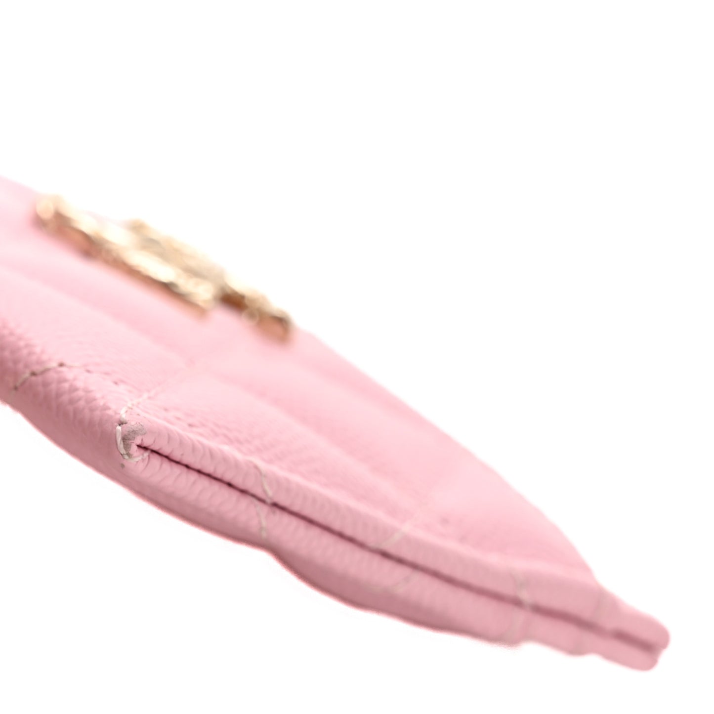 Caviar Quilted CC Card Holder Light Pink