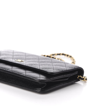 Chanel Caviar Quilted Wallet On Chain WOC Black 7 of 12