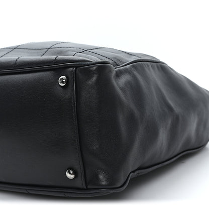 Chanel Lambskin Square Stitched Tote Black 10 of 10