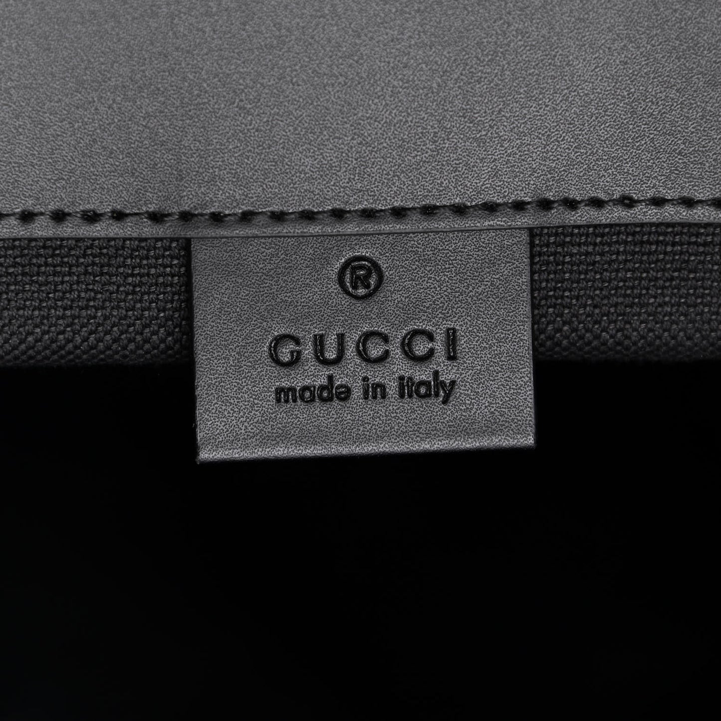 Soft GG Supreme Monogram Appia Calfskin Web Double Buckle Backpack Black