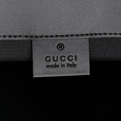 Gucci Soft GG Supreme Monogram Appia Calfskin Web Double Buckle Backpack Black 6 of 12
