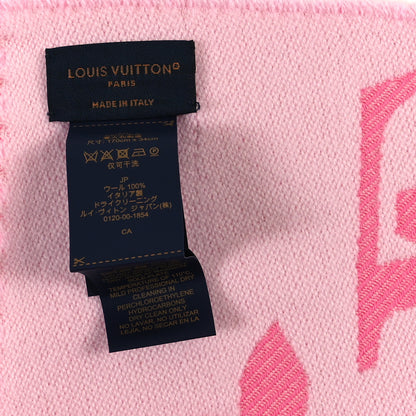 Louis Vuitton Wool Monogram LV Essential Scarf Rose Pop 3 of 3