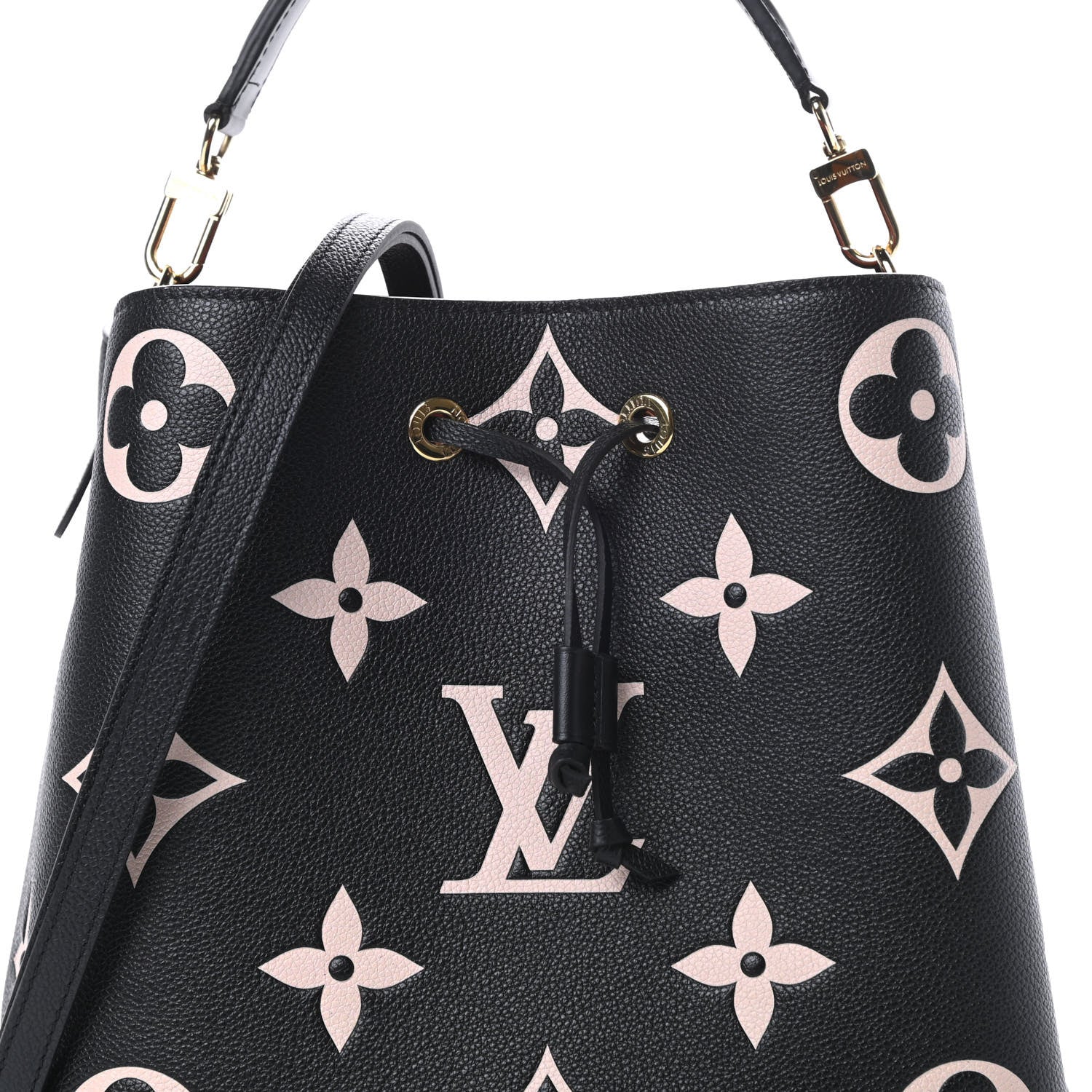 Louis Vuitton Empreinte Monogram Giant Neonoe MM Black Beige 9 of 12
