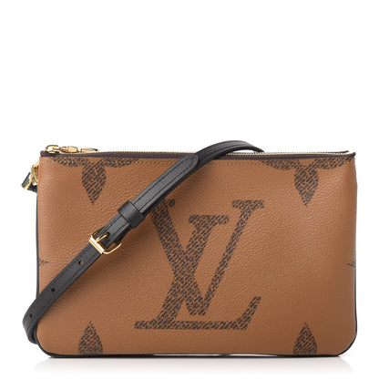 Louis Vuitton Reverse Monogram Giant Double Zip Pochette 1 of 9
