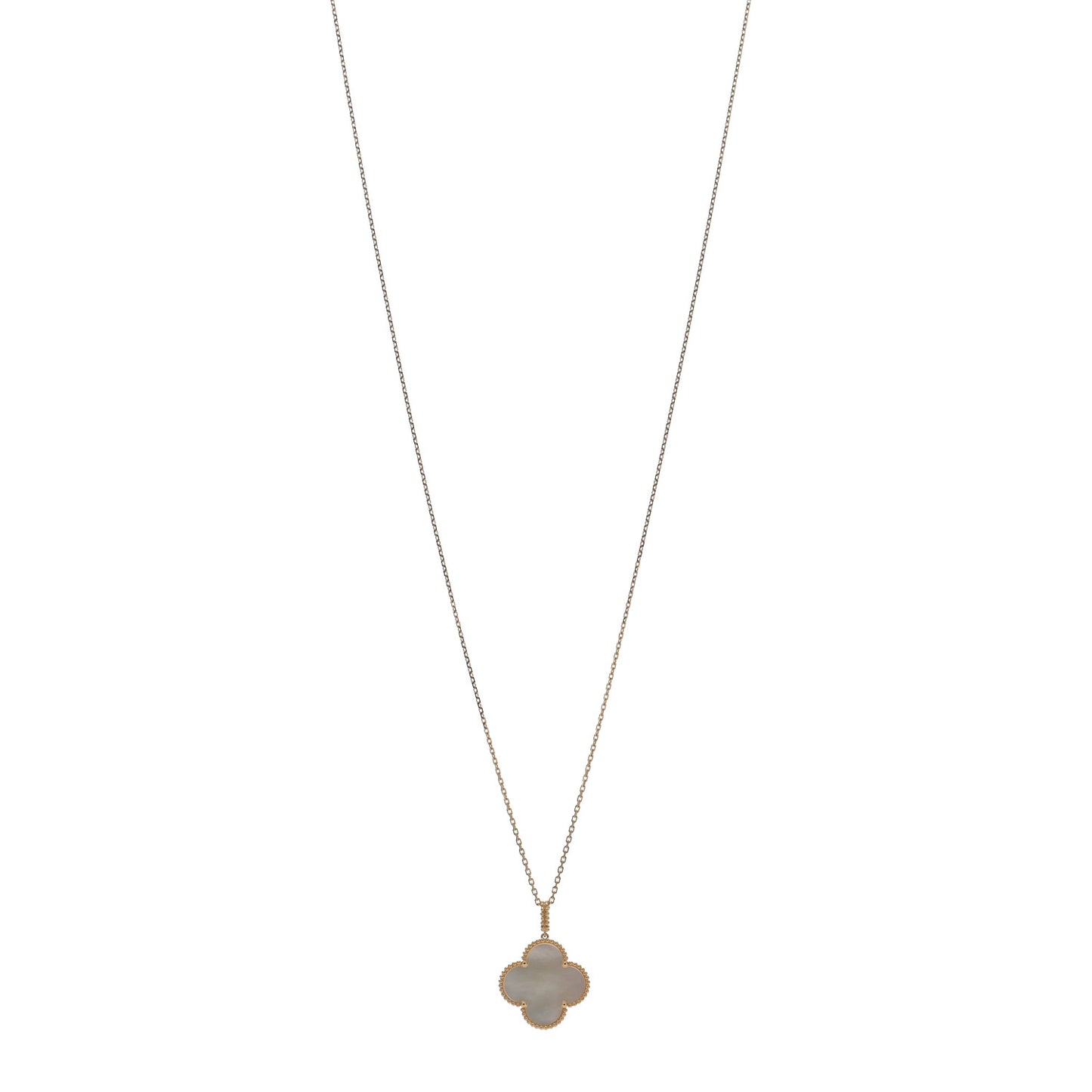 18K Yellow Gold Mother of Pearl Magic Alhambra Long Necklace