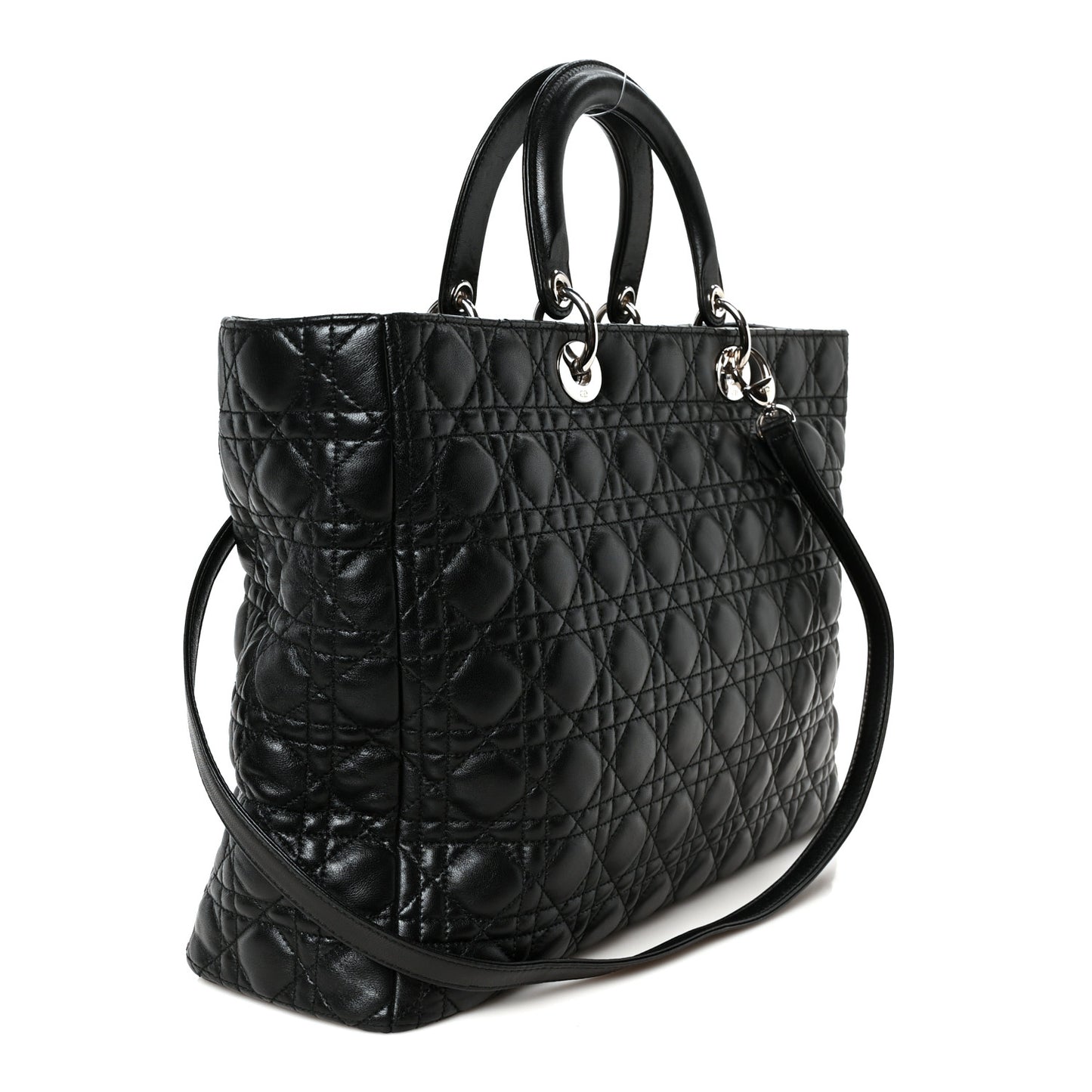 Lambskin Cannage XL Lady Dior Black