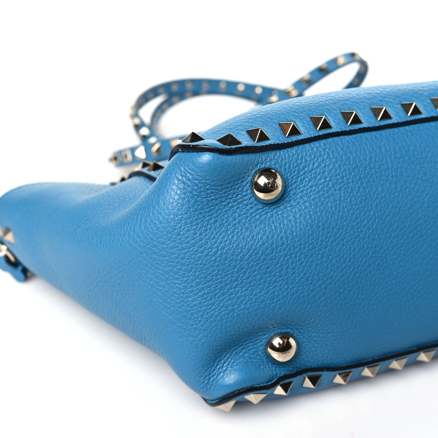 Vitello Small Rockstud Tote Parrot