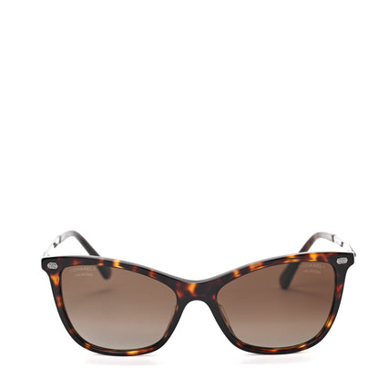 Chanel Acetate Polarized CC Cat Eye Sunglasses 5437-Q-A Tortoise 2 of 6