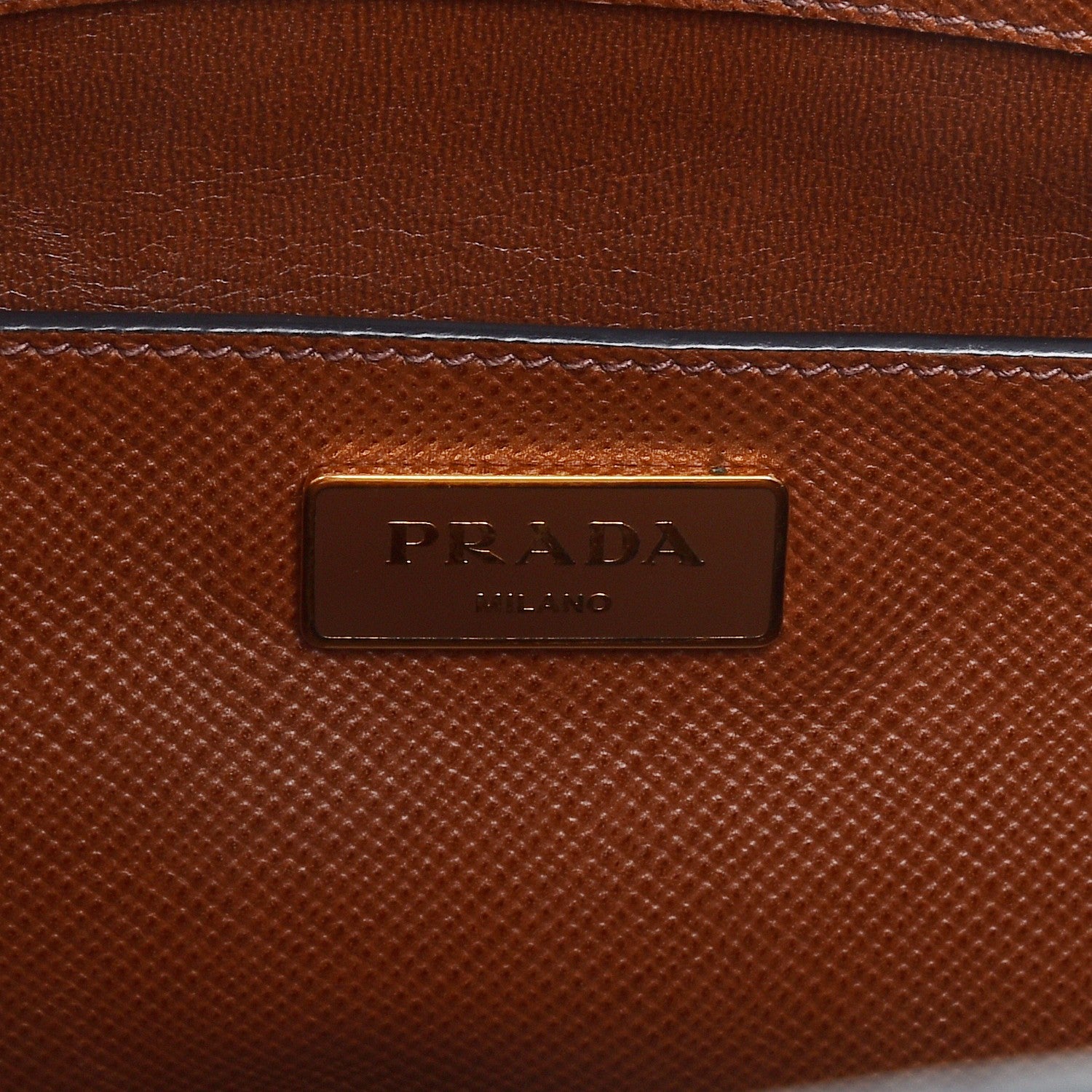 Prada Saffiano Cuir Front Pocket Tote Palissandro 6 of 8