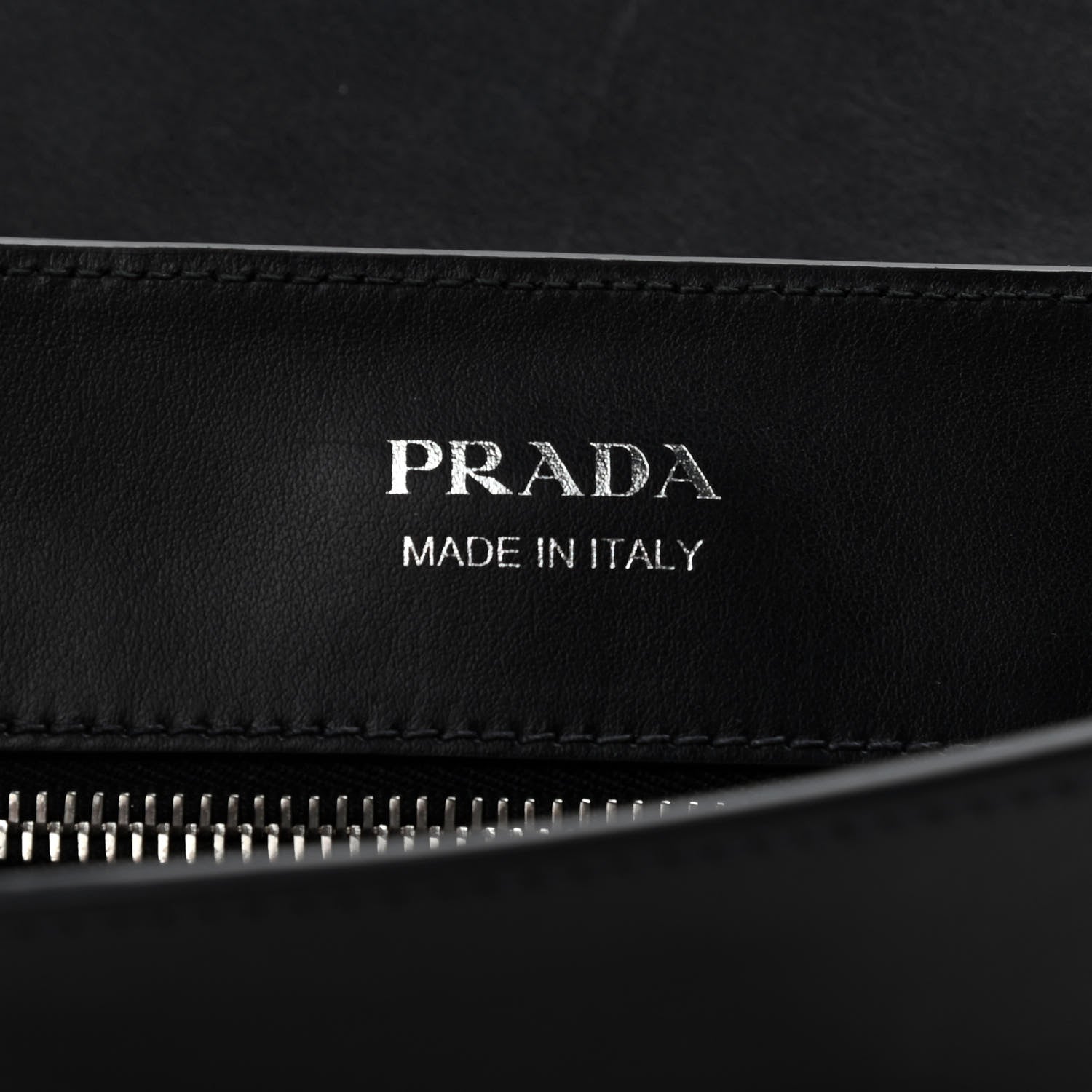 Prada City Calf Ribbon Shoulder Bag Black 6 of 13