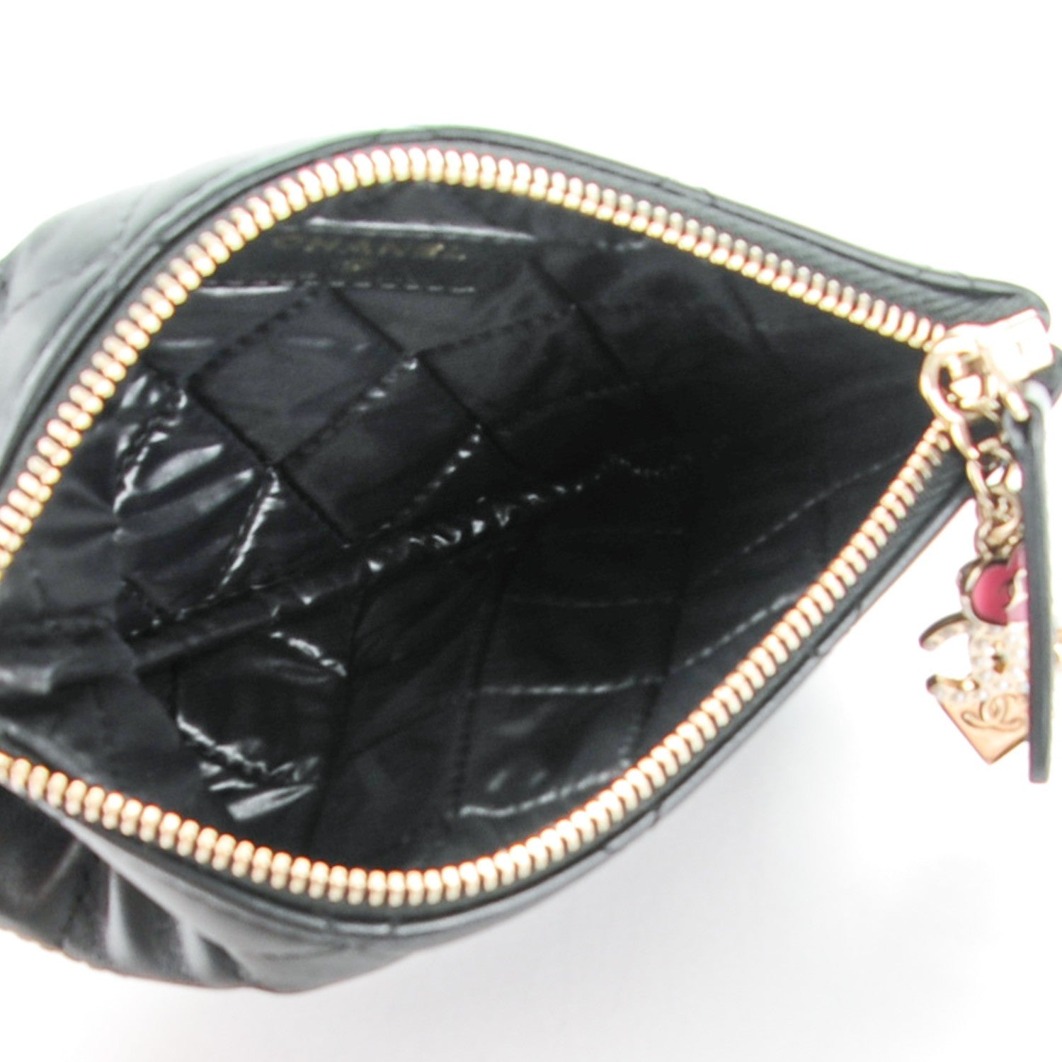 Chanel Lambskin Quilted Casino Coin Purse Black 5 of 7