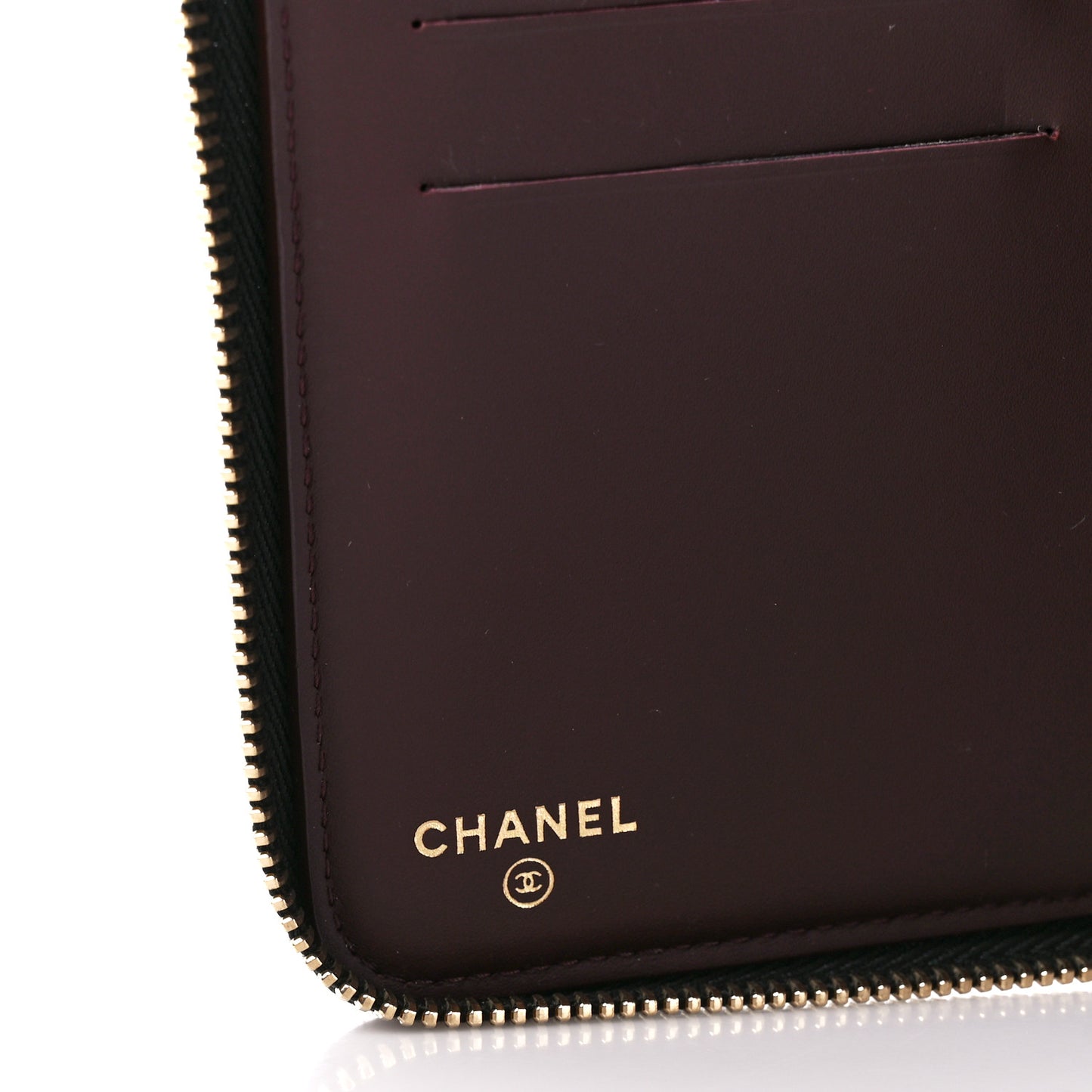 Caviar Quilted Large Zip Around Organizer Wallet Black