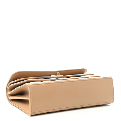 Chanel Calfskin Quilted Medium Triple Flap Beige 4 of 11