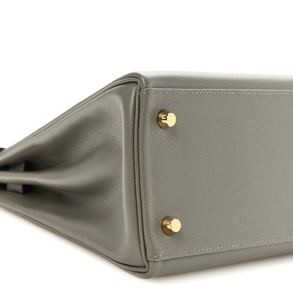 Hermes Evercolor Kelly Retourne 28 Gris Meyer 8 of 10