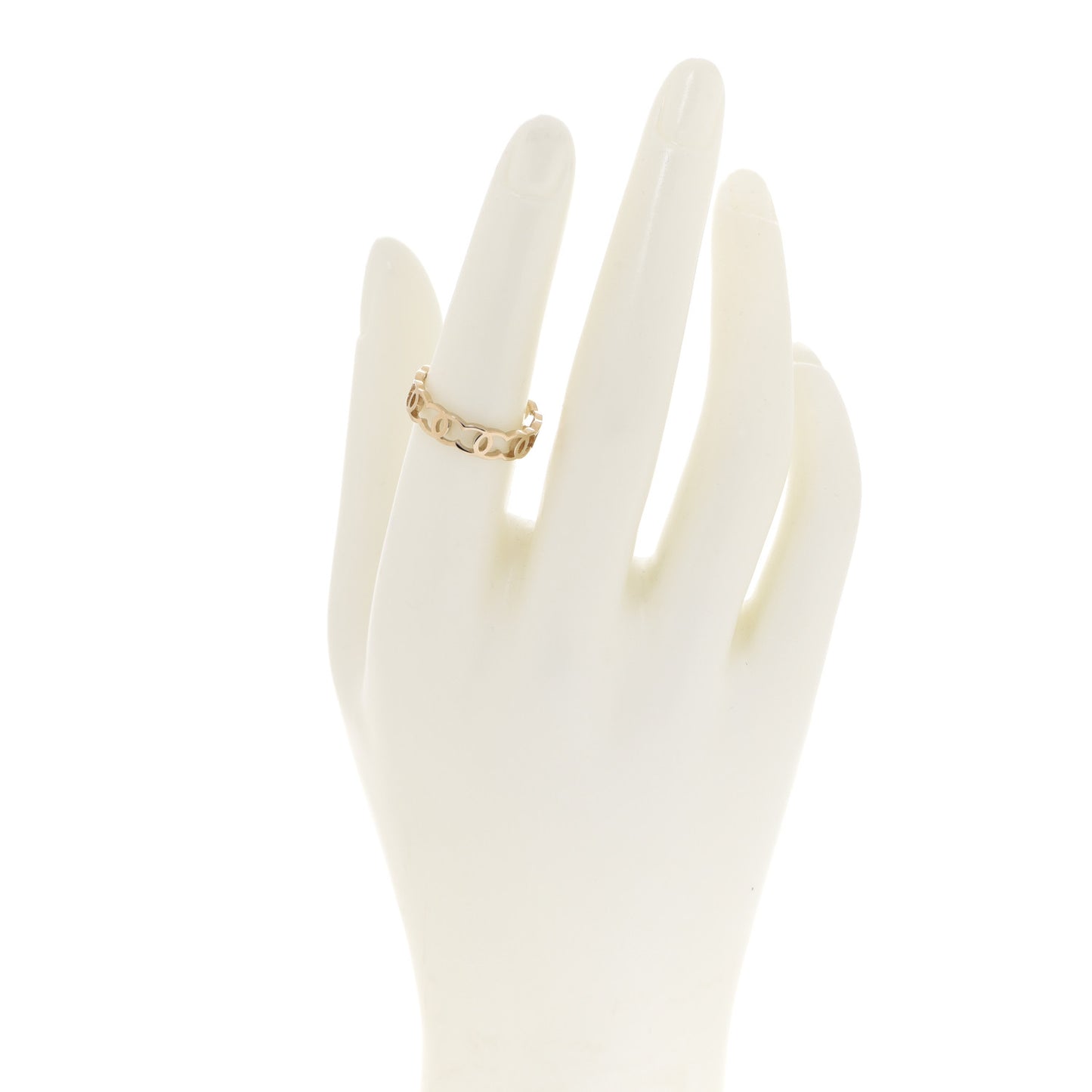 Metal CC Ring 54 6.75 Gold